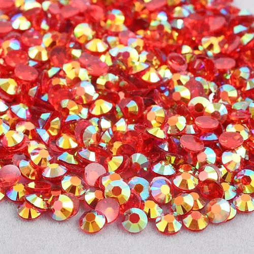 Miniatura 8 de 5000 diamantes de imitación de resina de 0.157 in, diamantes de imitación transparentes con parte trasera plana para manualidades, diamantes de Rosa