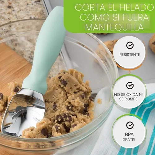 Miniatura 6 de Spring Chef - Cuchara de helado de metal resistente - Cuchara de helado apta para lavavajillas - Pala de helado comercial - Utensilios de cocina