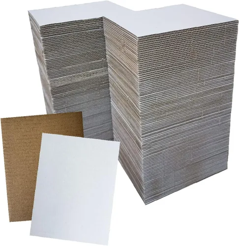Miniatura 10 de Almohadillas de cartón corrugado marrón kraft de alta calidad, 200 paquetes, 3.5 x 4.5 pulgadas, hojas planas de cartón a granel para camisetas