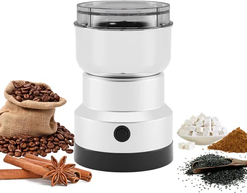 Molinillo de especias portátil para granos de café, especias y semillas, molinillo eléctrico con cuchillas de acero inoxidable para uso doméstico
