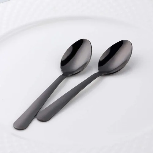 Miniatura 3 de Juego de 12 cucharas de café Demitasse de acero inoxidable, mini cuchara de 4.5 pulgadas, pequeñas cucharas de espresso para café, azúcar, postre