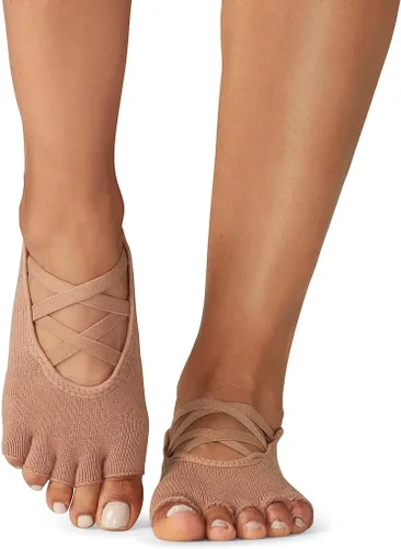 Miniatura 4 de toesox Elle Half Toe Multi Pack Calcetines antideslizantes para Pilates Barre Yoga