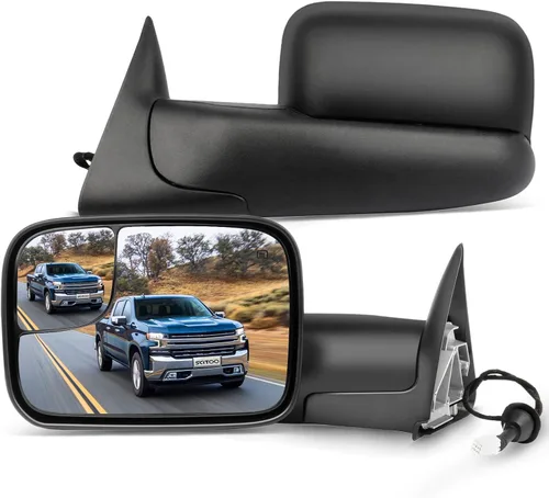 Miniatura 17 de SCITOO Compatible con espejos de remolque 2002-2008 para Dodge para Ram 1500 2003-2009 para Dodge para Ram 2500 3500 Pickup Power Heated Passenger