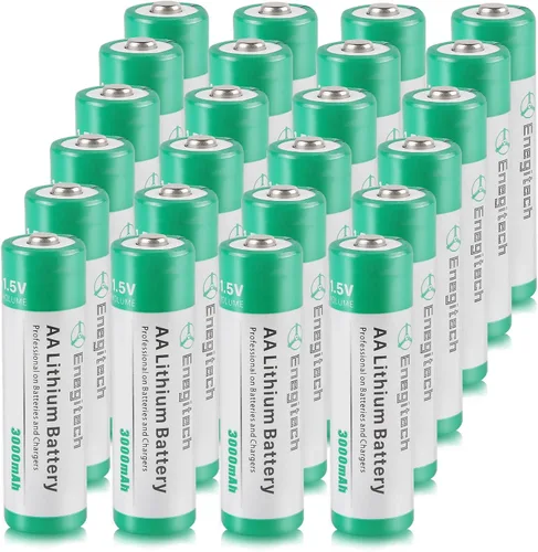 Miniatura 8 de Enegitech Batería de litio AA, batería de litio doble A de 1.5 V para cámara Blink al aire libre, bloqueo inteligente, cámara de sendero, linterna