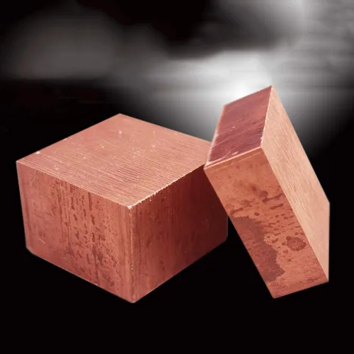Miniatura 7 de Hoja de metal de cobre puro 99.9% Bloque de cobre puro T2 Barra plana de cobre Ancho 20mm/0.8inch Espesor 0.787 in Longitud,0.787 in