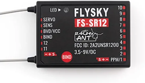 Miniatura 7 de Flysky FS-R7V FS-R7D 7CH/FS-R4P 4CH/FS-SR12 12CH Receptor con protocolo ANT para control remoto de coche RC (FS-R4P 4CH)