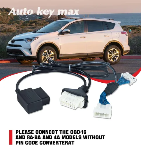 Miniatura 2 de OBDII OBD2 Programa de adaptador de cable de diagnóstico todas las llaves perdidas a través de OBD - Sin código PIN apto para modelos Toyota 30 pin
