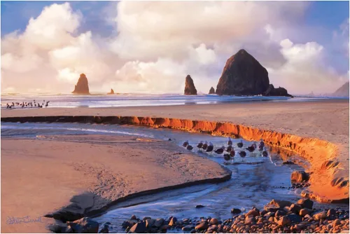 Miniatura 29 de Coquille River Lighthouse" (Bandon, Oregon) papel Giclée Fine Art impresión por Lisa Sofia Robinson
