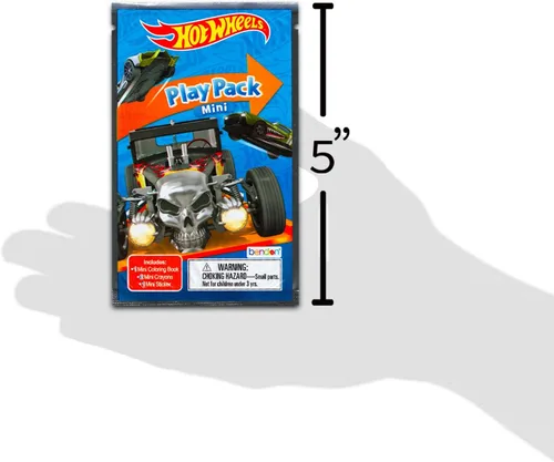 Miniatura 4 de Conjunto de Recuerdos de Mini Fiesta Hot Wheels para Niños - Paquete con 24 Paquetes de Juego Mini Hot Wheels Para Llevar y Jugar con Páginas