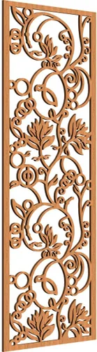 Miniatura 43 de 9 3/8"W x 24 3/8"H x 1/4"T Caspio Decorativos Paneles De Pared De Madera De Calado, Roble Rojo rojo (Red Oak)