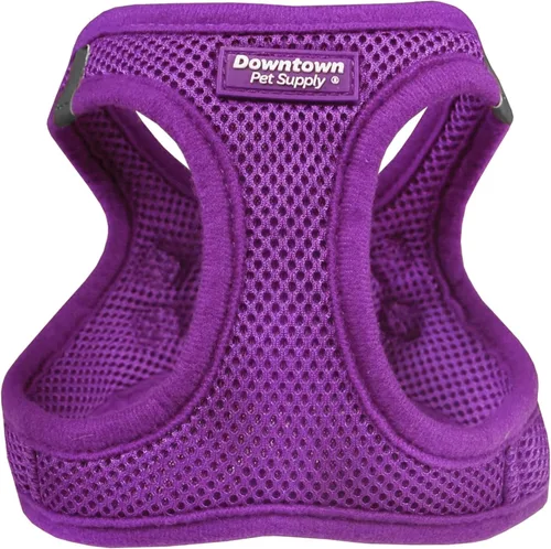Miniatura 36 de Downtown Pet Supply Arnés para perro sin tirones, tamaño X-Grande, color caqui - Arnés ajustable con tela de malla acolchada y ribete reflectante