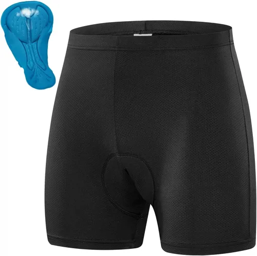 Przewalski Pantalones cortos de ciclismo para hombre, 23D, acolchados, para bicicleta, MTB Liner