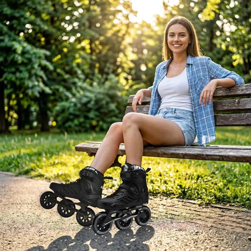 Miniatura 5 de Patines en línea de 3 ruedas para hombres y mujeres, patines profesionales para hombres y mujeres, patines de velocidad de alto rendimiento