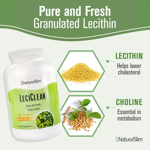 Miniatura 3 de Naturalslim Leciclean - Gránulos de lecitina de soja pura - Emulsionante de grado alimenticio sin OMG - Limpieza y apoyo cognitivo - Gránulos