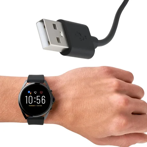 Miniatura 3 de Cable de carga inalámbrico USB 2 a 1 Tpye-C de 3.9 pies compatible con Fossil Gen 6/5/4