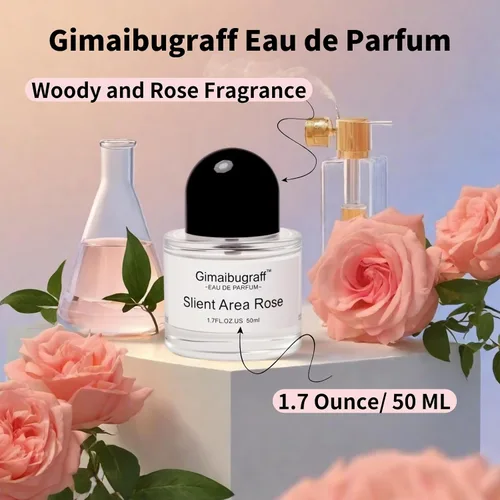 Miniatura 2 de Silent Area - Perfumes de rosas para mujer, 1.7 onzas, Eau de Parfum con aromas de madera y rosa, perfume de larga duración para mujer, adecuado