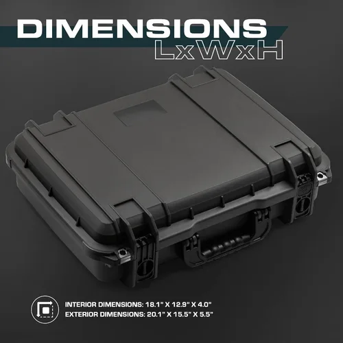 Miniatura 3 de Seahorse 710 - Caja protectora resistente sin espuma, aprobada por la TSA, especificaciones mil, resistente al agua IP67, fabricada en Estados