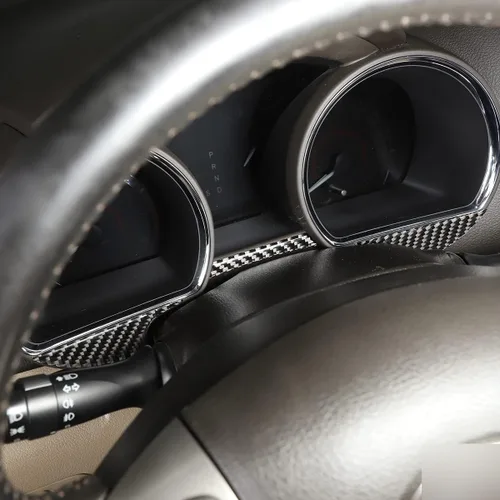 Miniatura 3 de Para Toyota Highlander 2009 2010 2011 2012 2013 fibra de carbono real 3D adhesivo tablero tablero marco interior accesorios de coche