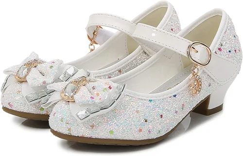 Miniatura 4 de Cadidi Dinos Zapatos de vestir para niñas, zapatos de fiesta de boda, zapatos de tacón Mary Jane Princesa (bebéniño pequeñoniño grande)