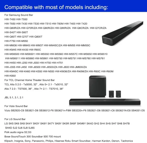 Miniatura 3 de Soporte de barra de sonido ajustable, soportes de pared universales para barra de sonido que funcionan con la mayoría de soportes de barra