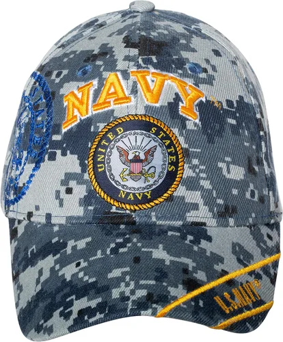 Gorra de béisbol bordada con licencia oficial de la Marina de los Estados