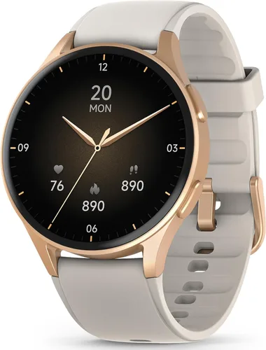 Reloj inteligente para mujer con GPS integrado y Alexa (llamada/respuesta de llamada), rastreador de actividad AMOLED de 1.32 pulgadas con brújula
