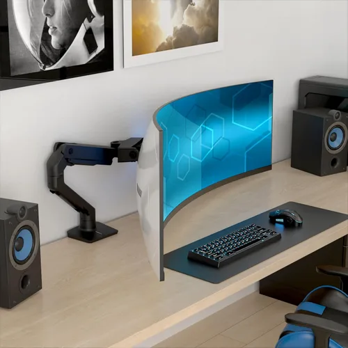 Miniatura 3 de Ergotron - HX VHD Premium Brazo de Monitor de Juego de Alta Resistencia, Soporte de Escritorio para Monitor Único – para Monitores Ultra Anchos