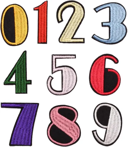 Miniatura 7 de 36 parches de letras y números para planchar, parches bordados del alfabeto de animales de la A a la Z, apliques de números del 0 al 9 para ropa