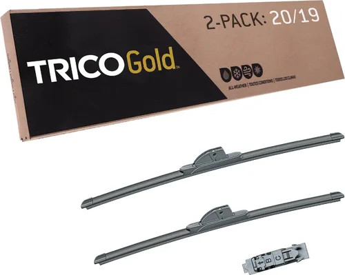 Miniatura 11 de TRICO Gold 21" + 19" Juego de 2 limpiaparabrisas de repuesto automotriz de primera calidad, limpiaparabrisas de haz para lado del pasajero