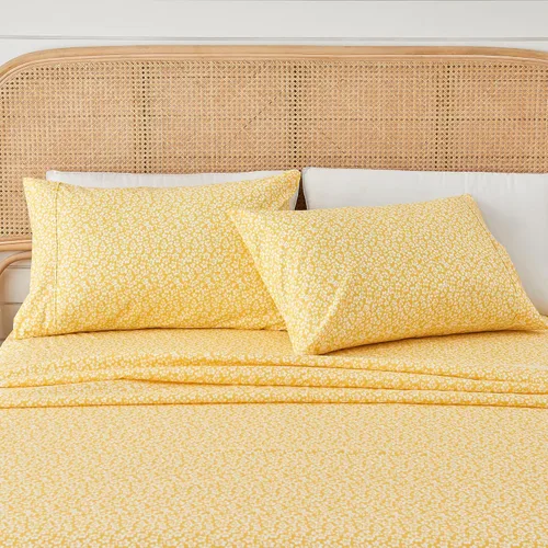 Miniatura 9 de Great Bay Home - Juego de sábanas de microfibra con estampado floral de 4 piezas tamaño Queen - Sábanas y fundas de almohada ultrasuaves