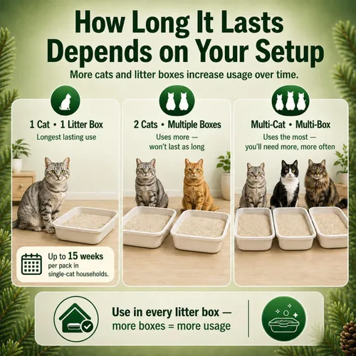 Miniatura 6 de Little Litter Saver Una nueva generación de desodorante de caja de arena para gatos Fórmula única para liberación lenta Aroma fresco natural
