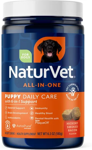 Miniatura 11 de NaturVet Suplemento Todo en Uno para Perros - para el Apoyo de las Articulaciones, Digestión, Cuidado de la Piel y el Pelaje – Multivitamínico
