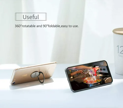 Miniatura 6 de El soporte de anillo de teléfono más delgado del mundo, Attom Tech Tomorotec soporte ultra delgado para anillo de teléfono celular para montaje Rosa
