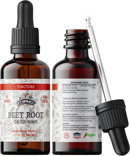 Miniatura 6 de Suplemento de raíz de remolacha – Absorción extra rápida de remolacha líquida – Extracto orgánico de tintura de raíz de remolacha, sin gluten, 2