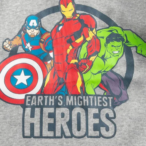 Miniatura 6 de Marvel Avengers Iron Man, Hulk and Captain America - Paquete de 2 sudaderas con capucha para niños pequeños y niños pequeños