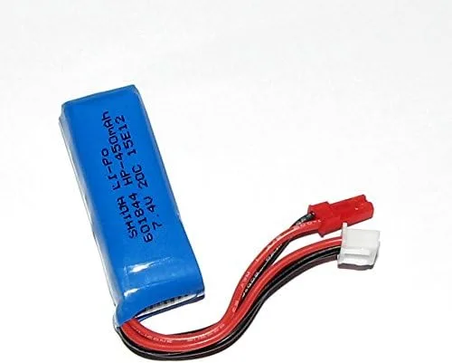 Miniatura 5 de 7.4V/2S 450mAh 20C LiPO batería JST Plug