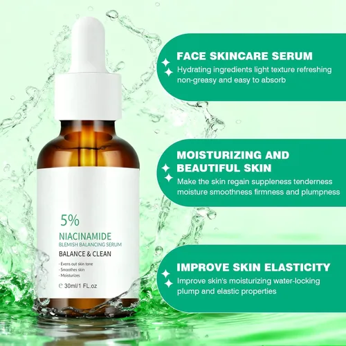 Miniatura 4 de Suero de niacinamida para la cara, hidrata el suero facial del cuidado de la piel para todo el tipo de piel 1.0 fl oz