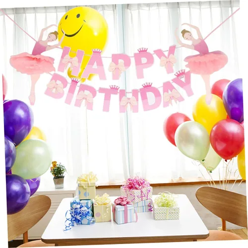 Miniatura 6 de Vaguelly Pancartas de feliz cumpleaños para decoración de boda, decoración de fiesta, guirnalda de banderines para cumpleaños, tira de la bandera