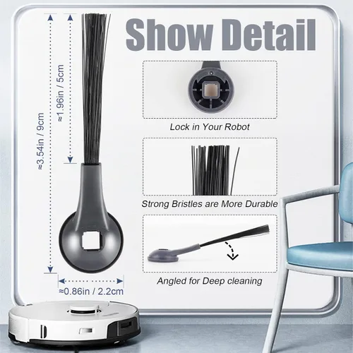 Miniatura 2 de Reemplazo de cepillo lateral de vacío compatible con Shark IQ AI EZ Robot AV2501AE RV2502AE R101AE (RV1001AE) R101 (RV1001) AV1002AE AV911S