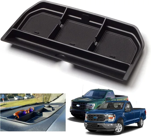 Miniatura 11 de Bandeja de consola F150 2018, bandeja organizadora de consola central para Ford F-150 Raptor 2015-2020, reposabrazos medio, caja de almacenamiento