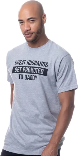 Miniatura 3 de Great Husbands Get Promoted to Daddy Divertida camiseta de revelación de género de paternidad para hombre
