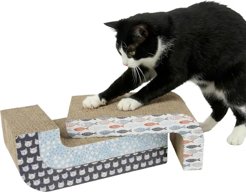 Miniatura 13 de Kitty City Clip rascador para gatos sobre la puerta – Soporte vertical para rascador para gatos – Protege muebles y puertas – Se adapta a la mayoría