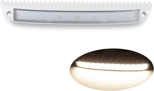 Miniatura 9 de Raycharm - Lámpara LED de porche de perfil bajo para RV y barco de 9.1", con haz de inundación enfocado de 40° hacia abajo, luz blanca cálida