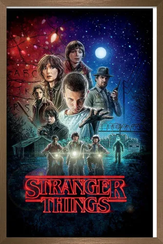 Miniatura 15 de Trends International Netflix Stranger Things - Póster de pared de una hoja, 14.725 x 22.375 pulgadas, versión enmarcada de madera de granero