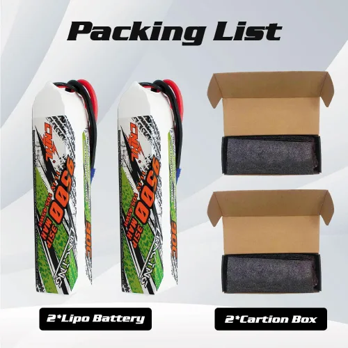 Miniatura 6 de CNHL Batería lipo 9500mAh 3S 90C 11.1v lipo batería suave caso con enchufe EC5 para RC coche, camión, tanque RC barco (2 paquetes)