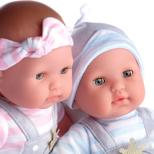 Miniatura 8 de JC Toys Muñeca de Bebé Realista de Cuerpo Suave de 15" con Ojos que Abren/Cierran Berenguer Boutique Tema de Mameluco con Capucha de Elefante