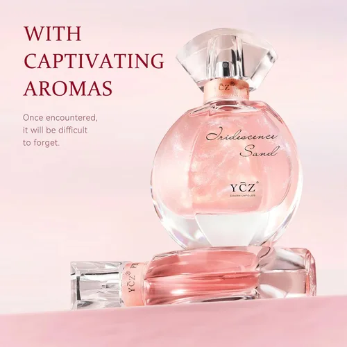 Miniatura 3 de Ycz Golden Sands - Juego de regalo de perfume para mujer, 3 piezas de fragancia oriental floral con notas de rosa de pomelo, perfumes de 1.7 fl oz