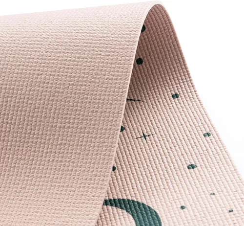 Miniatura 6 de Myga Estera de Yoga para Niños con Estampado de Seda, Estera de Yoga Antideslizante para Ejercicio de Niños, Fitness, Yoga y Mindfulness, Estera
