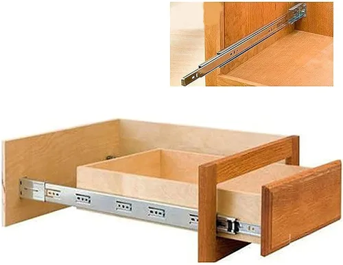 Miniatura 5 de LONTAN 6 pares de soportes de montaje trasero para guía de cajón, soporte de gabinete, guía de carril de cajón, piezas de repuesto para cocina