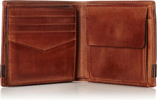 Miniatura 4 de Fossil Mens Leather Bifold Wallet with Coin Pocket